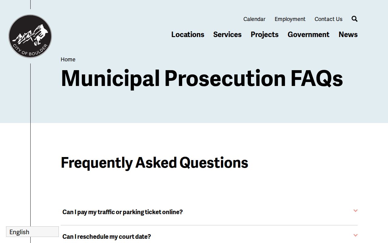 Boulder County outstanding municipal warrant quash instructions